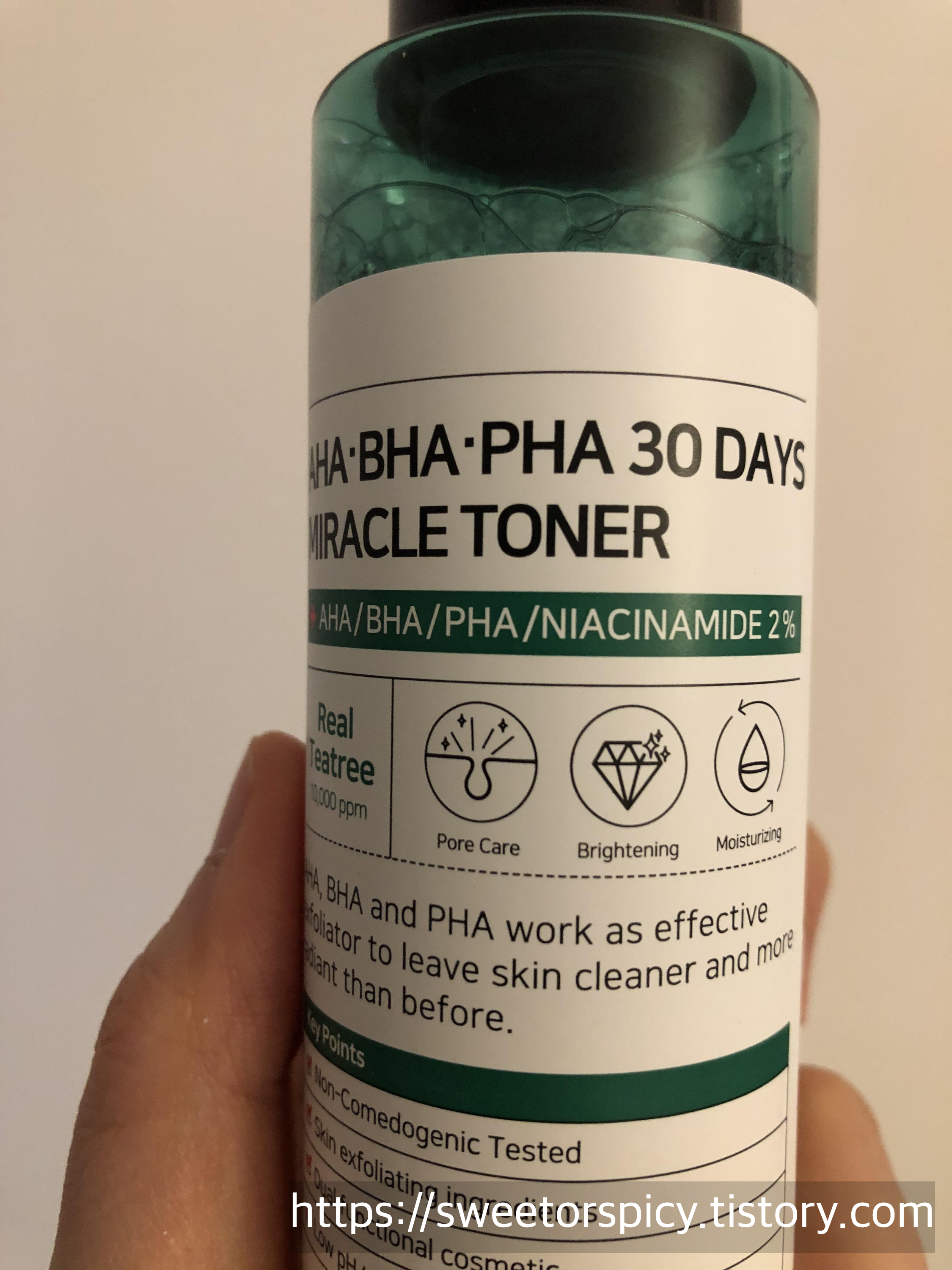 썸바이미,  Mi 토너 중 일부,  나의 일부 AHA BHA PHAHA,  미스킨 토너 중 일부,  미 미라클 토너 중 일부,  케라틴 케어,  한관종 , 토너,  썸바이미 리뷰,  나 중 일부는,  썸 오브 미 토너