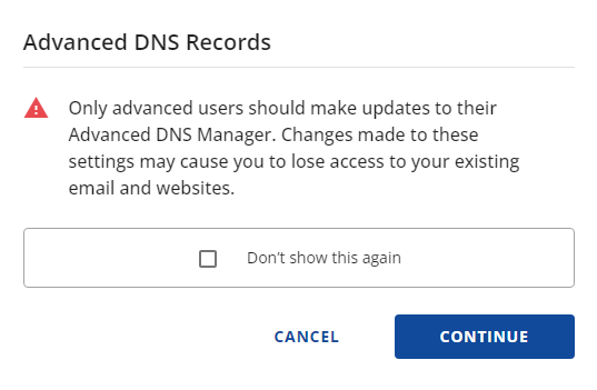 블루호스트 DNS 레코드 확인