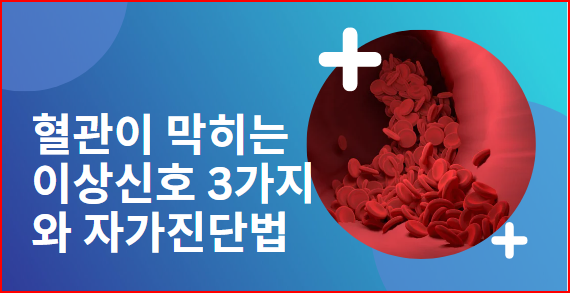  혈관이 막히는 이상신호 3가지와 자가진단법 동영상