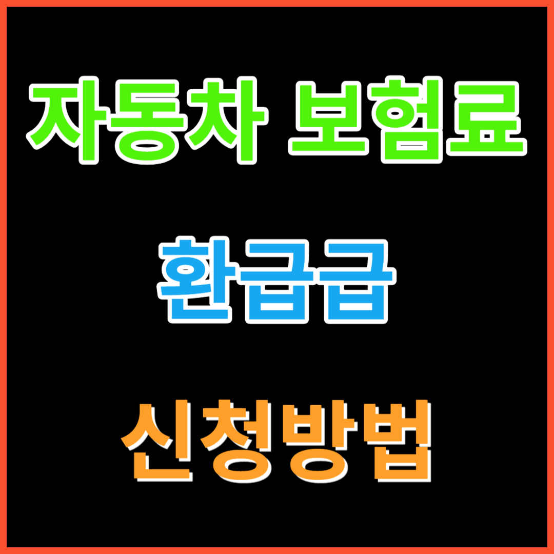 자동차 보험료 환급금