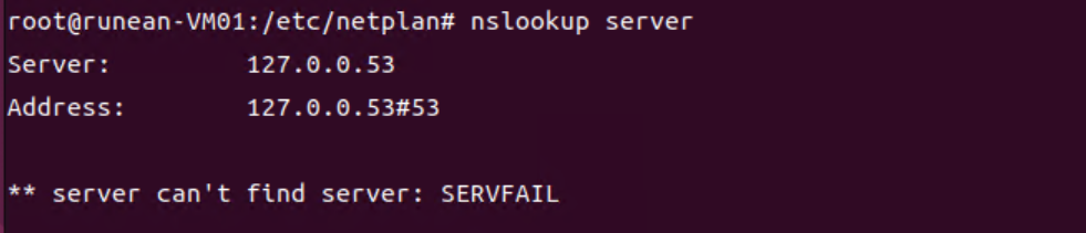 nslookup server (DNS 네임서버 확인)