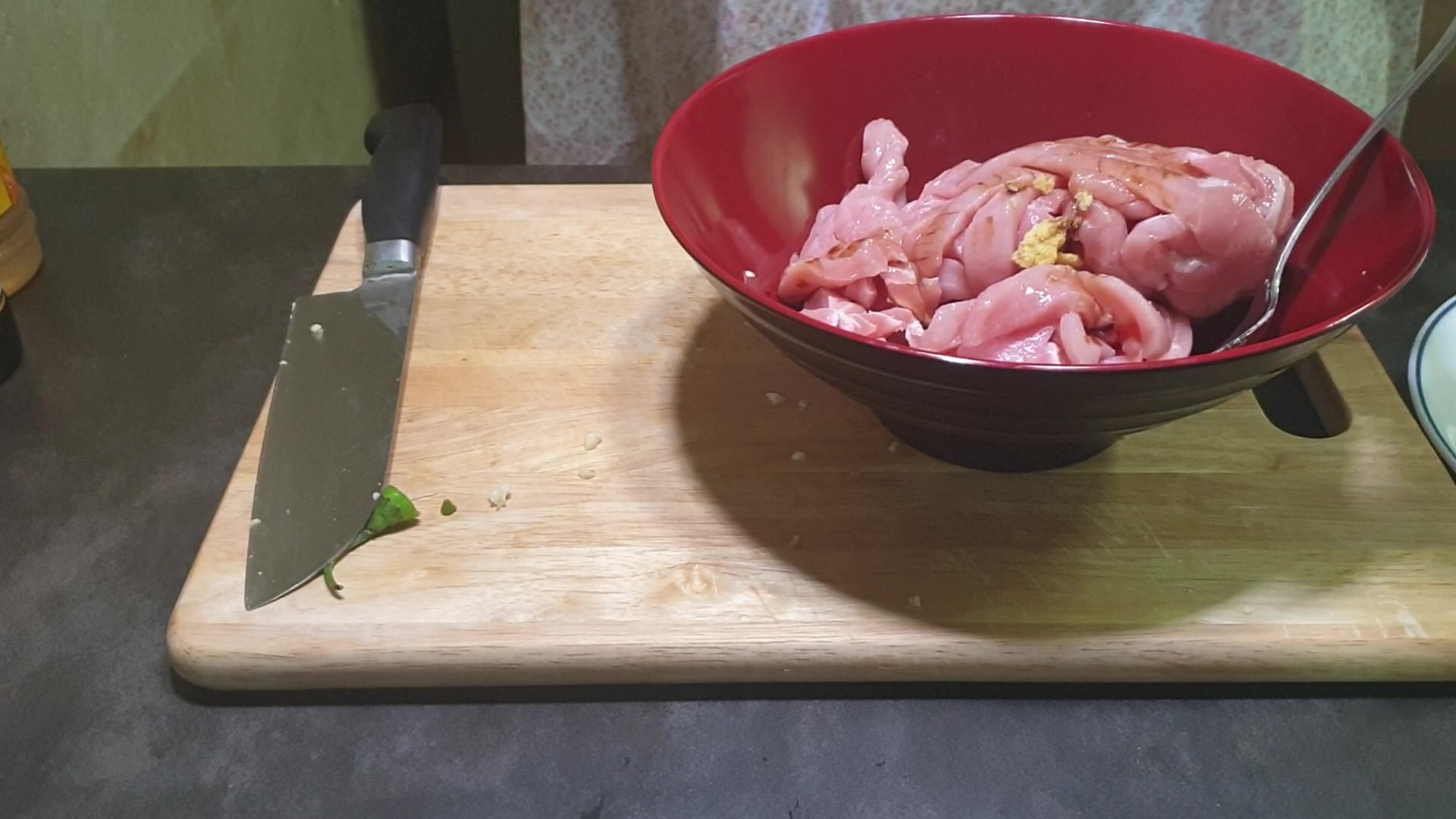 고기 밑간하기