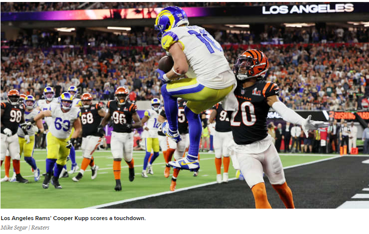 2022 슈퍼볼 노출지배 NFL 후원 나이키, 펩시