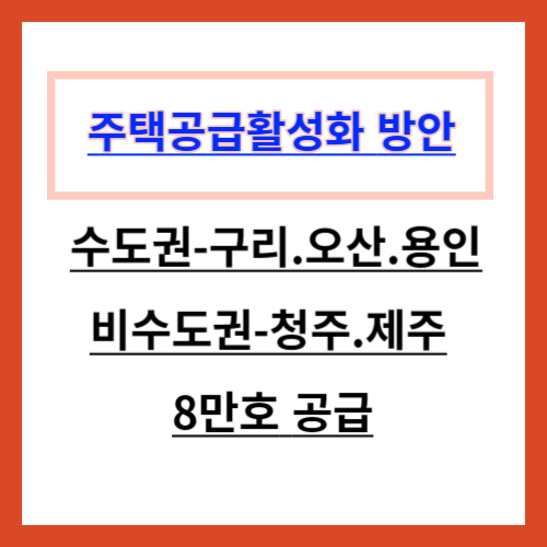 주택공급 활성화 방안 신규택지 후보