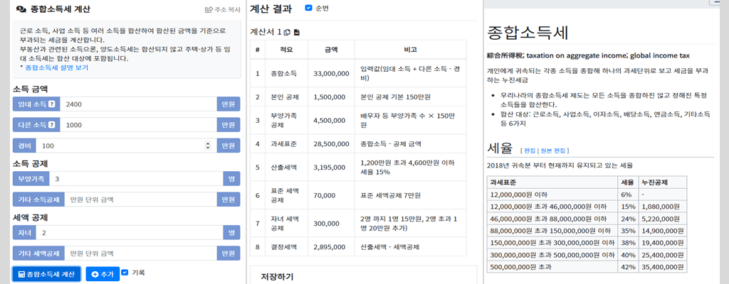 종합소득세 계산기: 과세표준별 종합소득세율, 신고기간, 신고방법