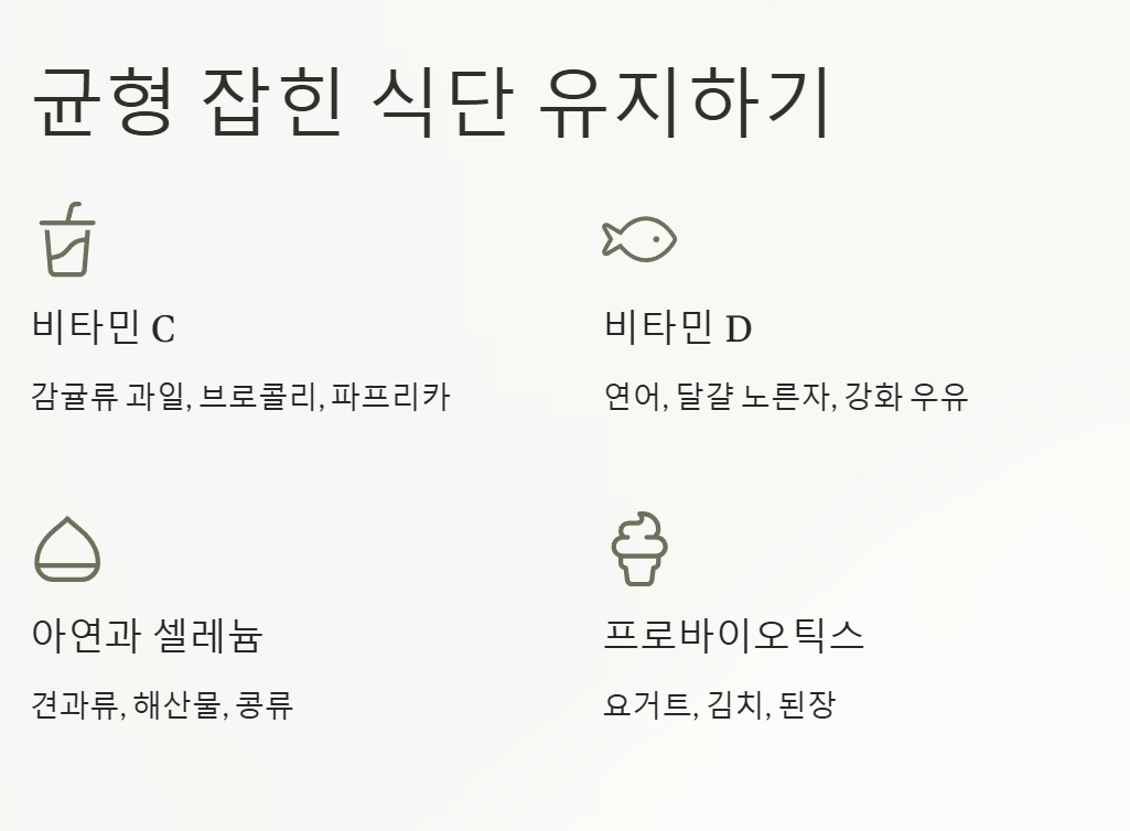 면역력 높이는 방법