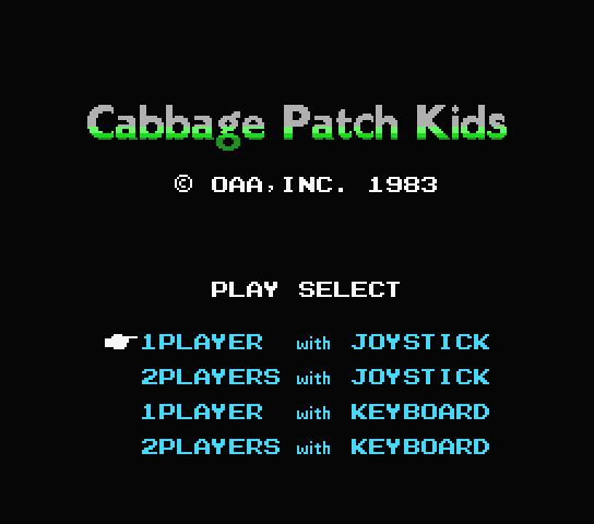  MSX / 재믹스 - 양배추 인형 (Cabbage Patch Kids - キャベッジパッチキッズ)