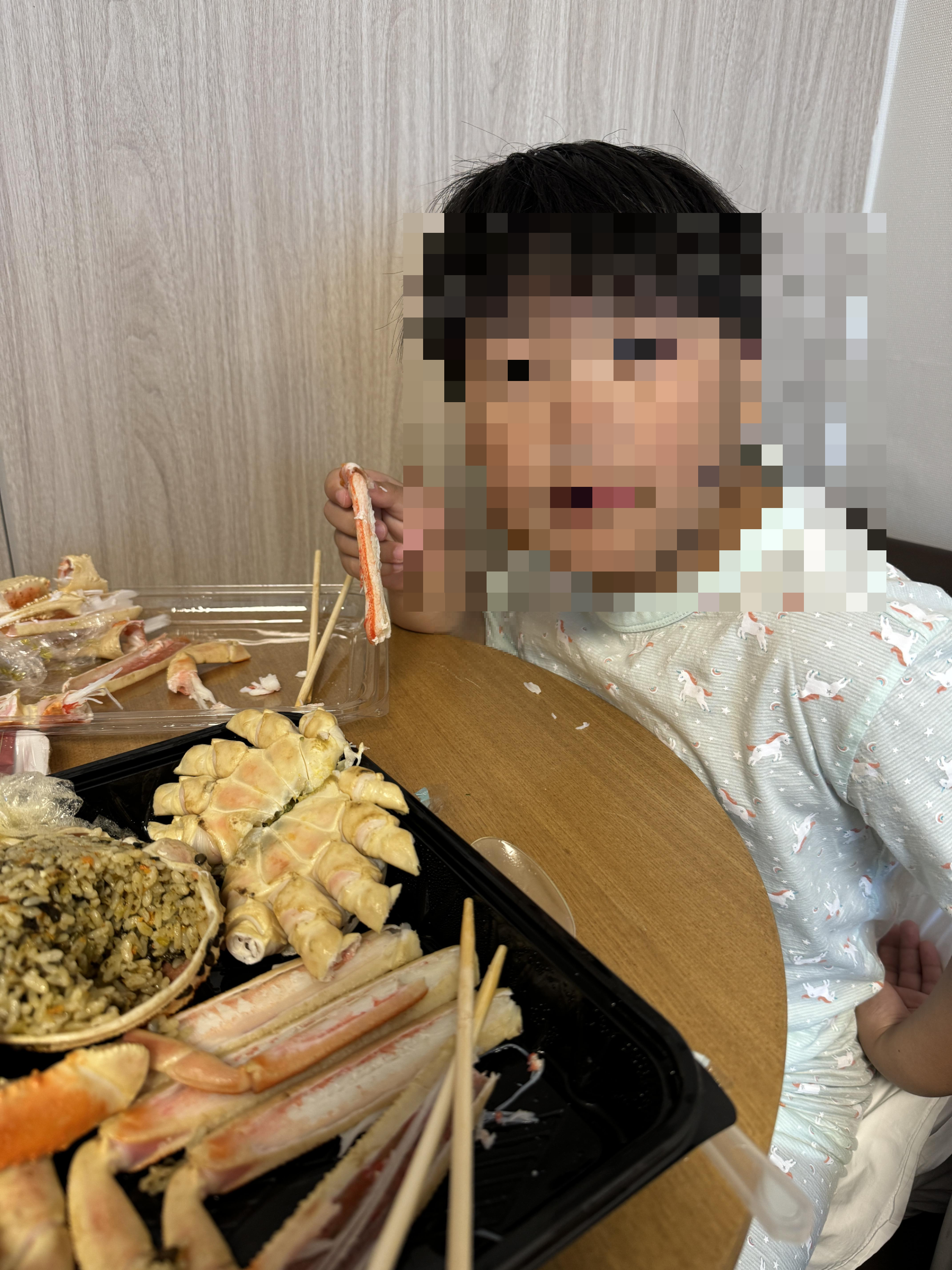 아빠가 잡아온붉은대게