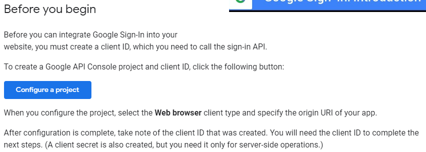  API Google Login API 