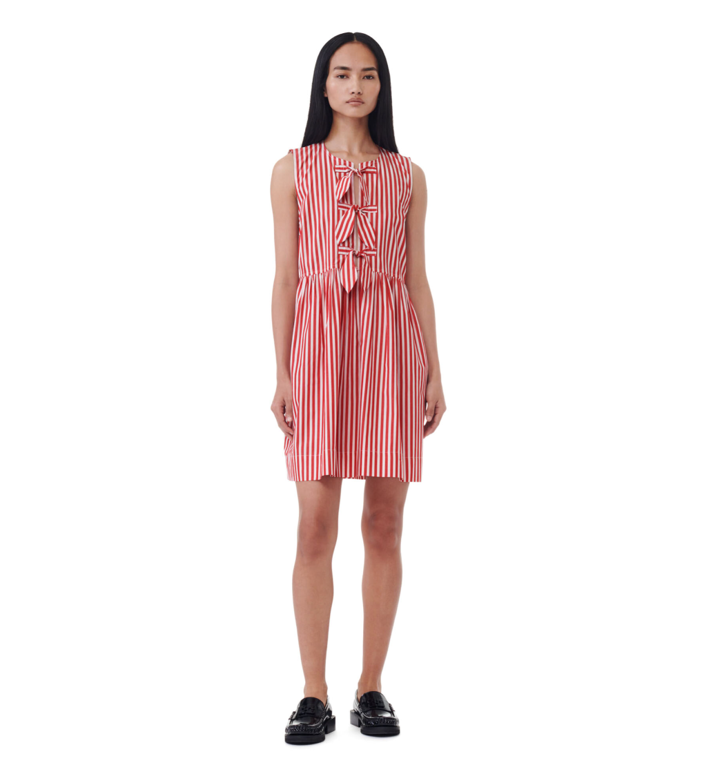 GANNI Striped Mini Dress