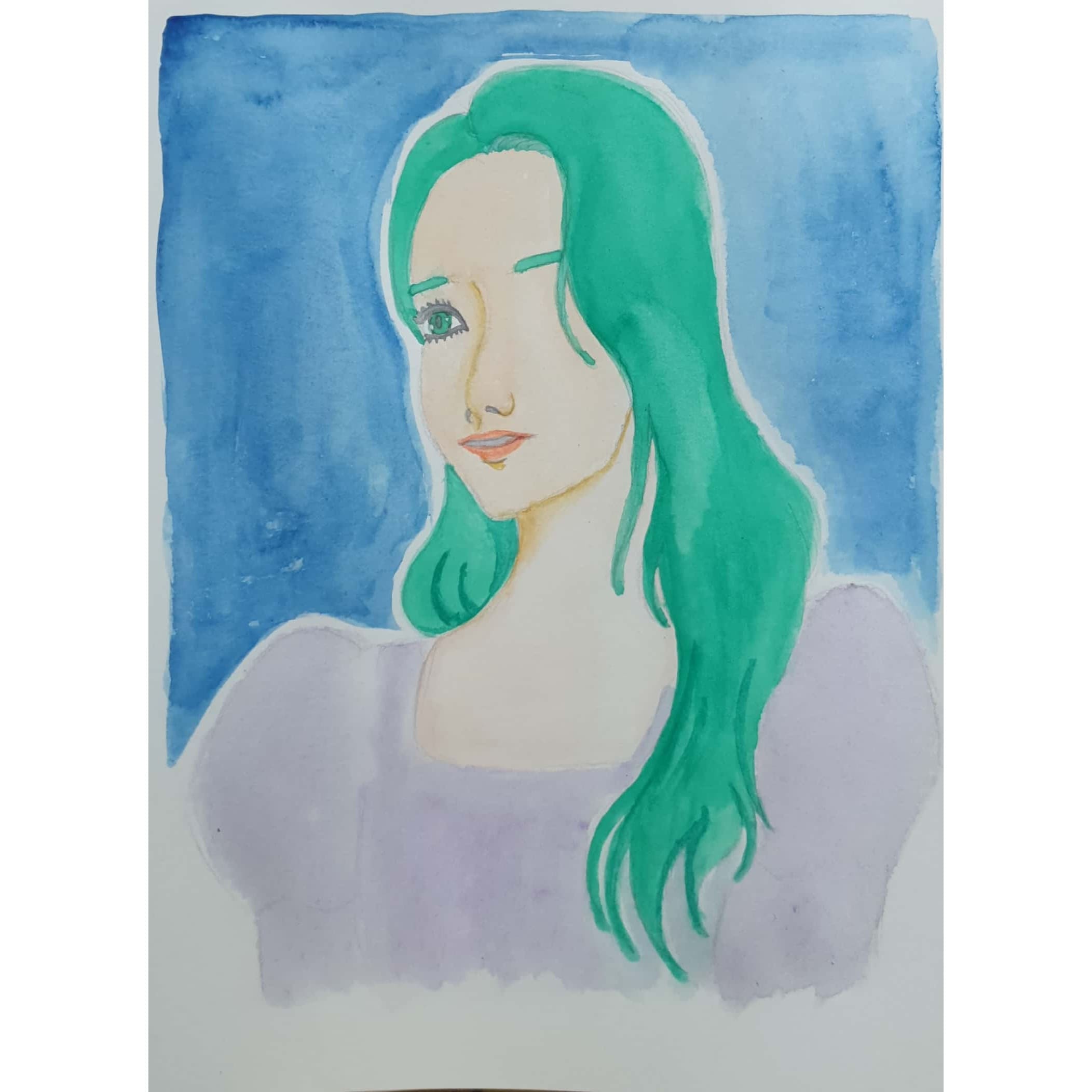  Midnight 한밤중 / 일러스트 그림 드로잉 / 인물화 그리기