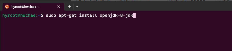 $ sudo apt-get install openjdk-8-jdk