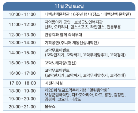 벌교꼬막축제 주차장&amp;#44; 프로그램 안내 2024