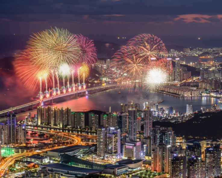 부산불꽃축제 모습