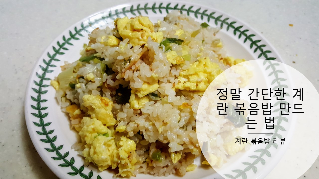  정말 간단하게 군침도는 계란 볶음밥 만드는 법, 레시피 추천 후기 리뷰