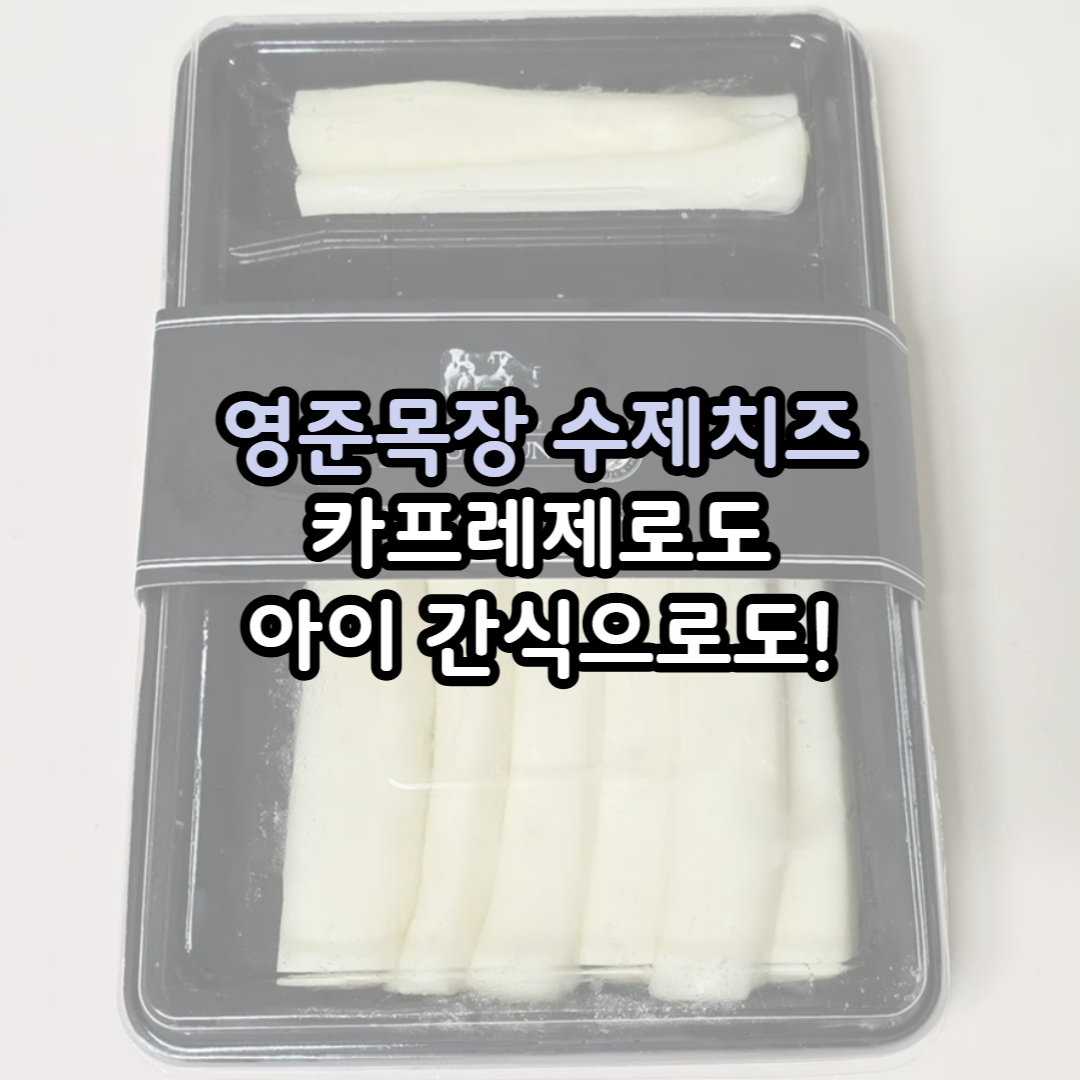 영준목장 수제 모짜렐라 스트링 치즈로 만든 카프레제 스타일 간식과 안주 활용 후기를 담은 썸네일 이미지
