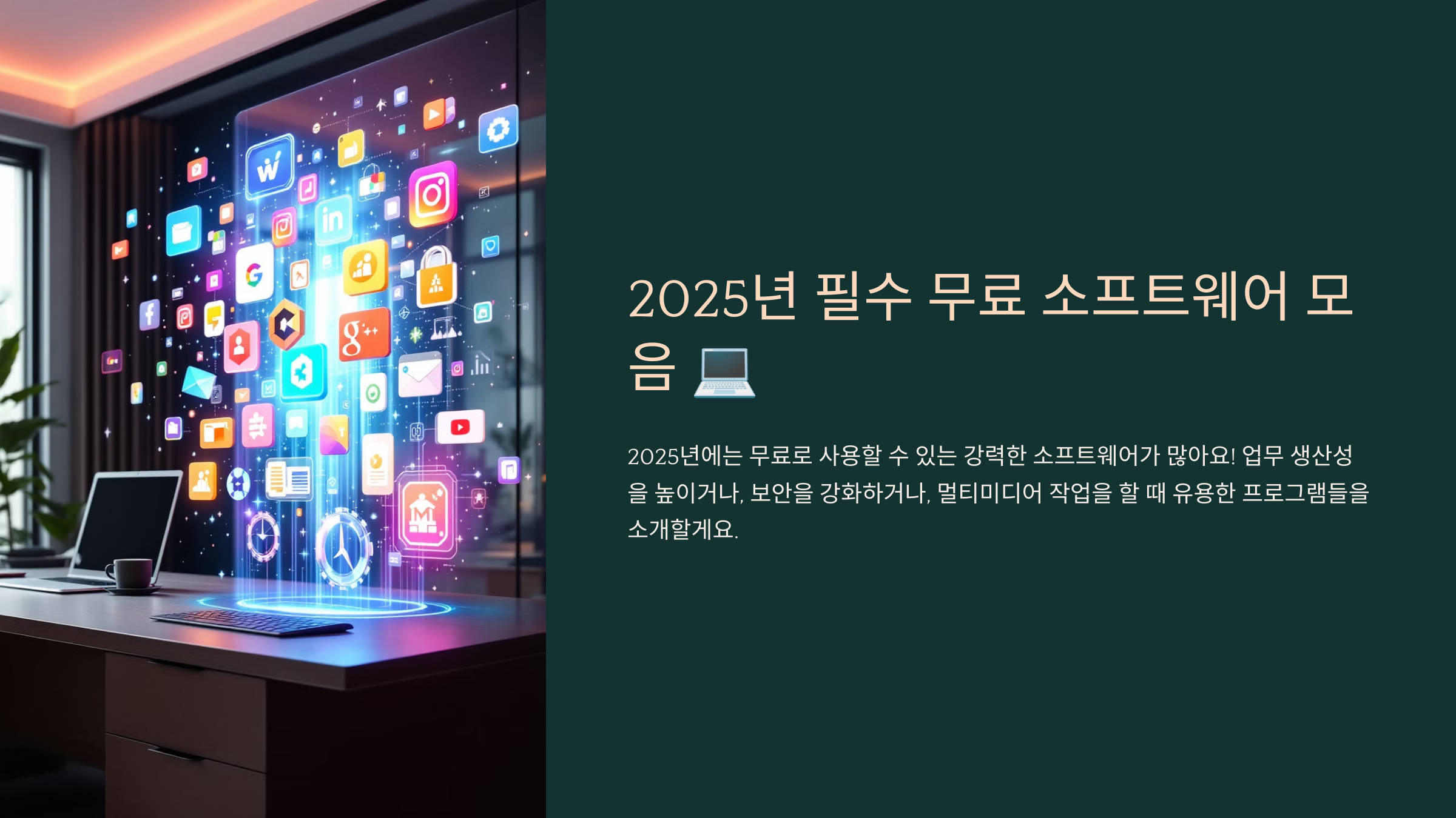 2025년 필수 무료 소프트웨어 모음