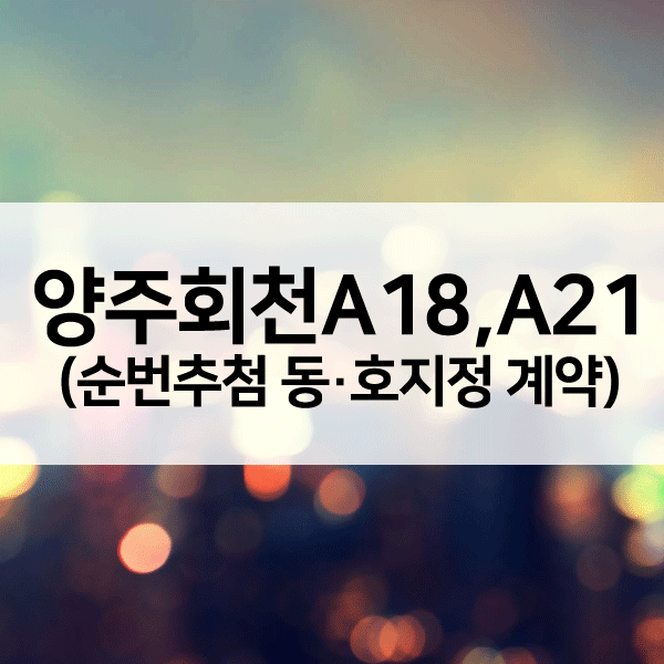 양주회천A18A21블록잔여세대-1