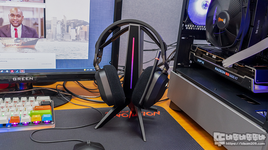  제닉스 STORMX RGB 헤드셋 거치대