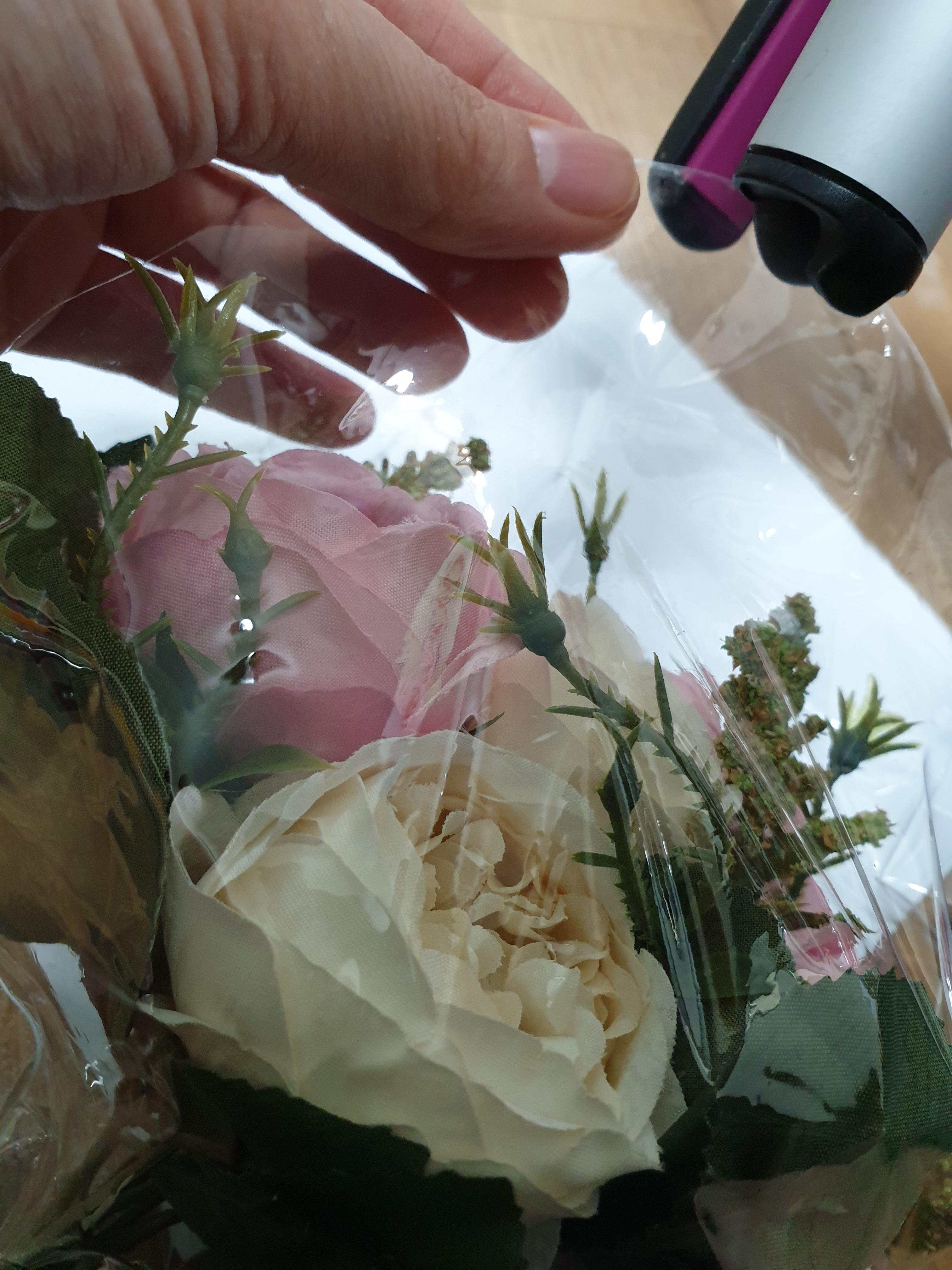 실링기 없이 꽃풍선 보수하기