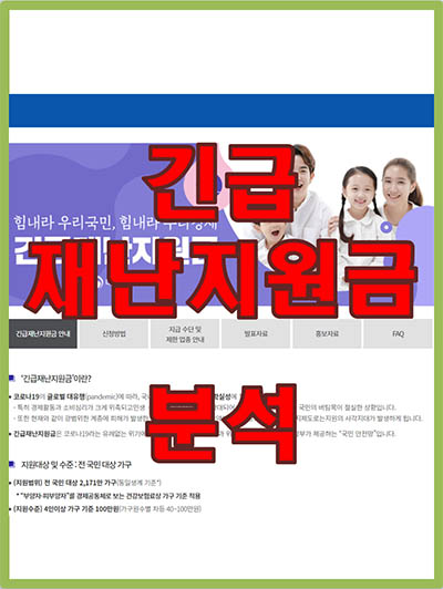 긴급재난지원금 분석 대표