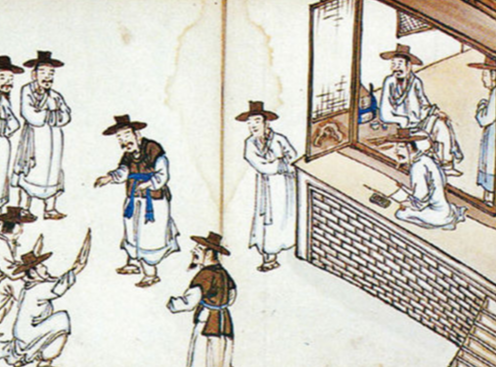 조선시대 변호사, 외지부(外知部)의 역사, 어원, 사례 모음 조선시대 변호사 외지부 - 관아의 법정