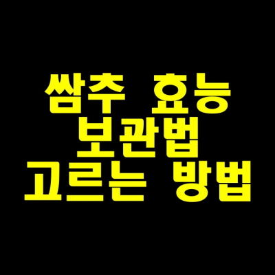  쌈추 효능, 쌈추 고르는 방법, 먹는방법
