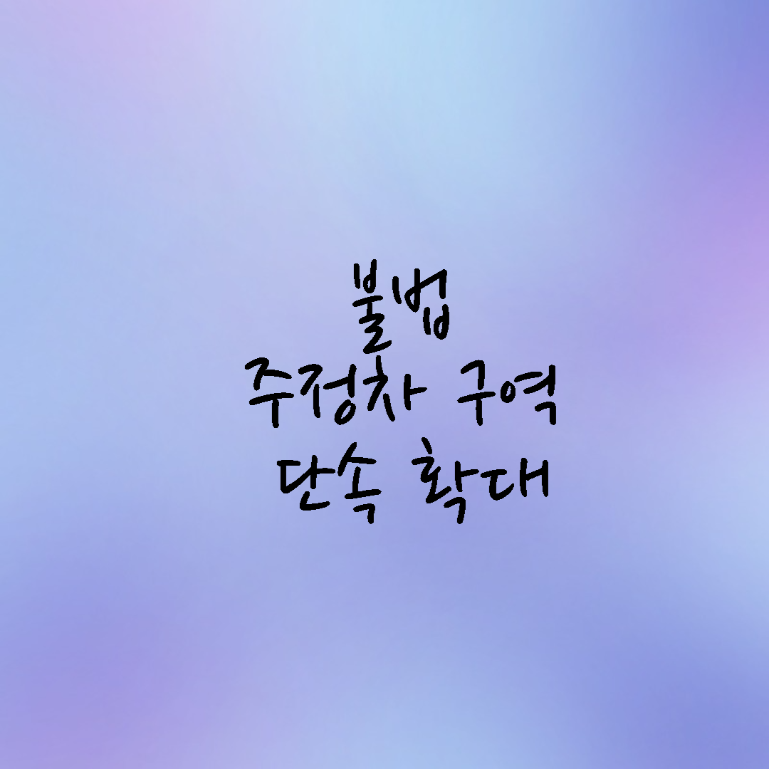  불법 주정차 신고 대상 확대 (+ 인도 추가)