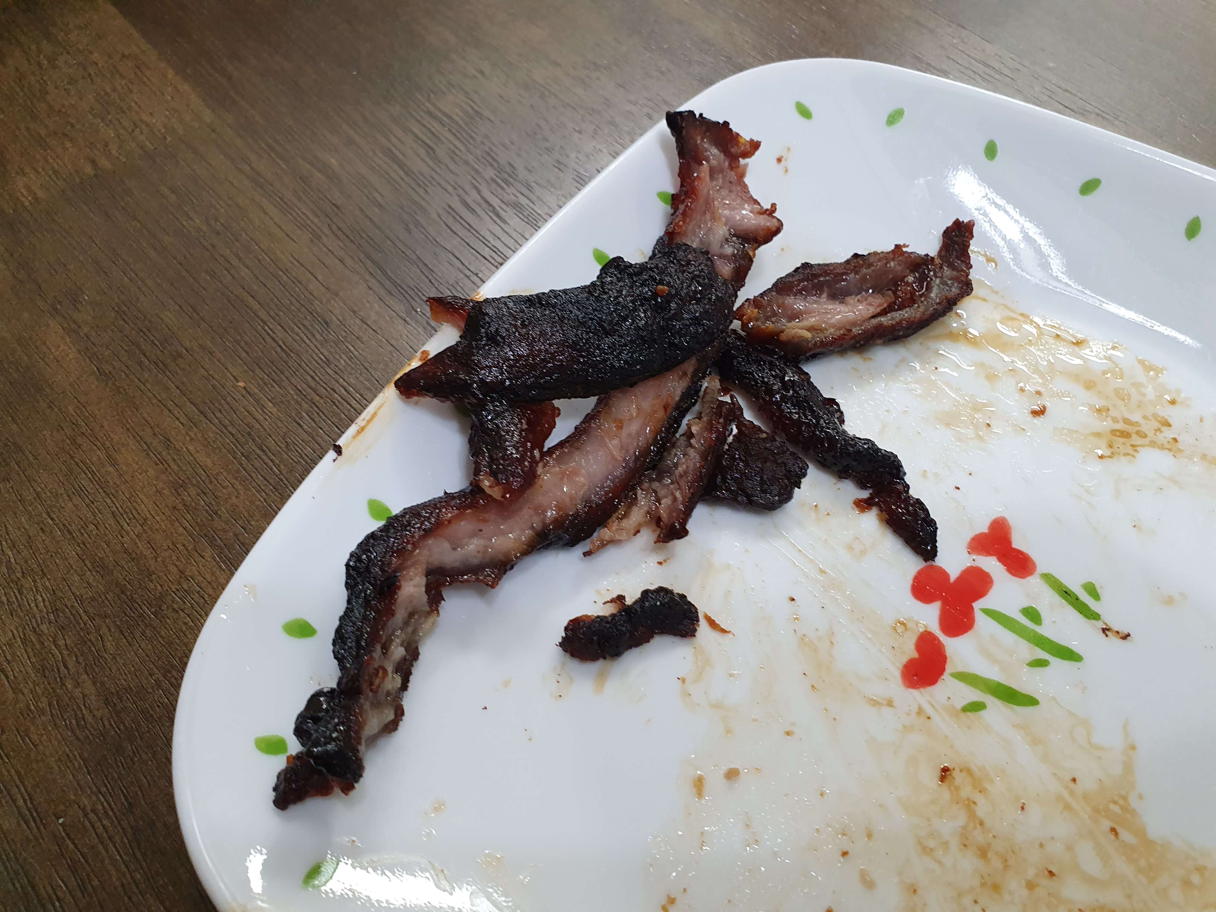 양산 물금읍 전기구이포차 목삼겹 바베큐 탄 부분