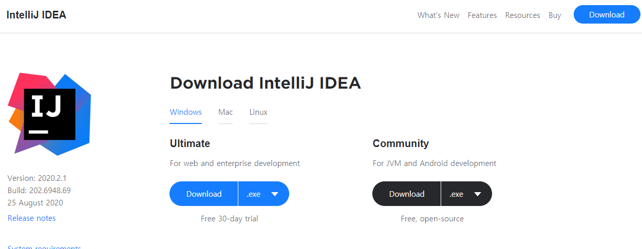 [Tools] IntelliJ IDEA 다운/설치 (Java, Kotlin)