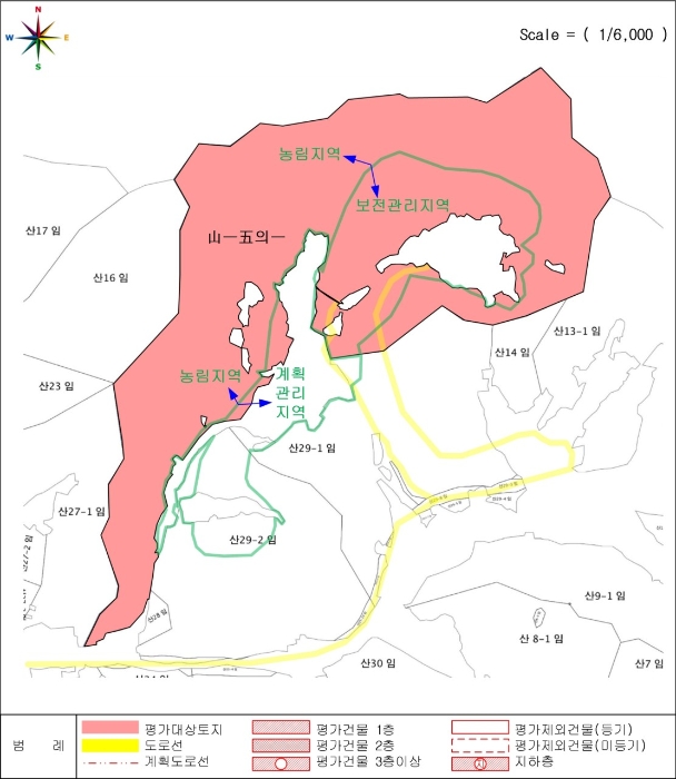 청주지방법원2022타경58854 지적도 사진