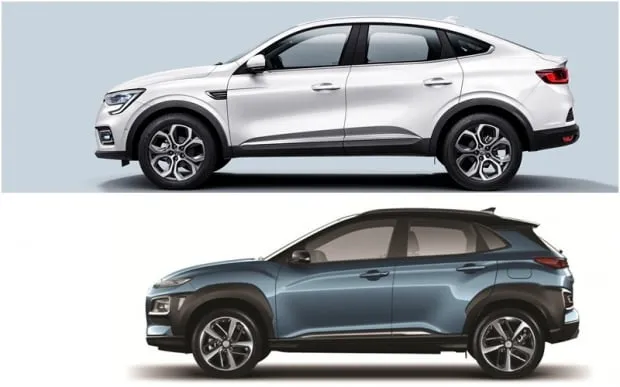준중형 suv 크기 국산 수입 재원 비교_6