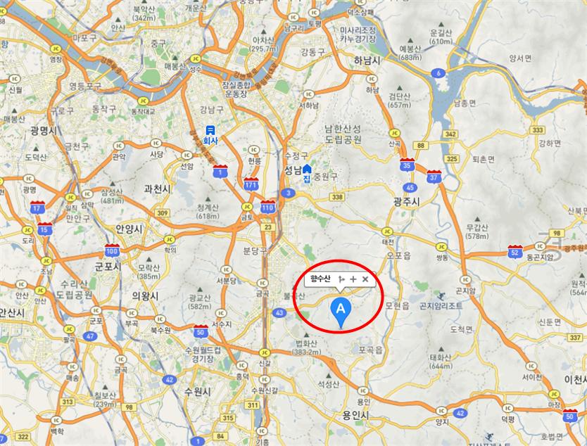 향수산 정상 이미지