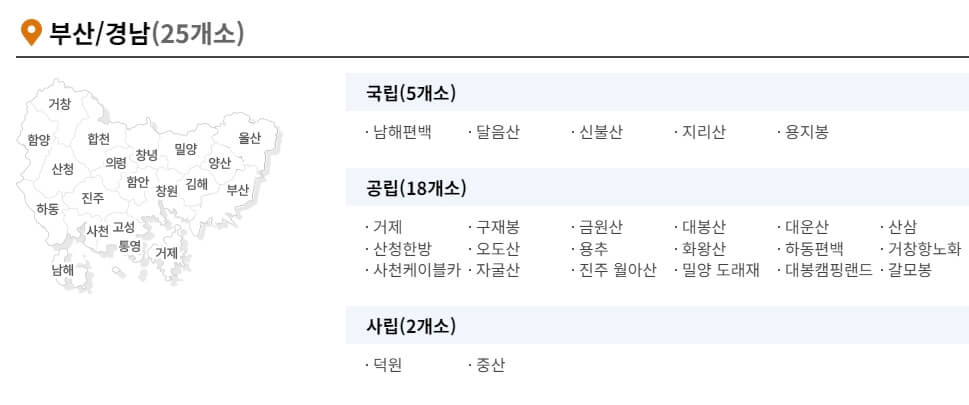 부산경남자연휴양림