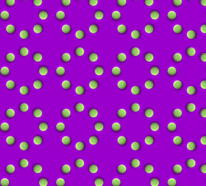 squares in this optical illusion from moving for 10 seconds?