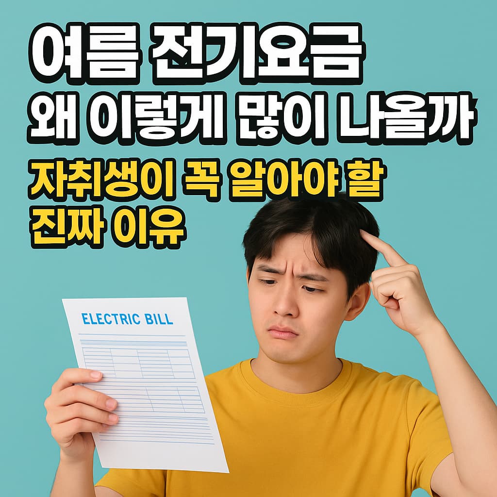자취생들이 알아야할 여름의 전기요금 많이 나오는 이유
