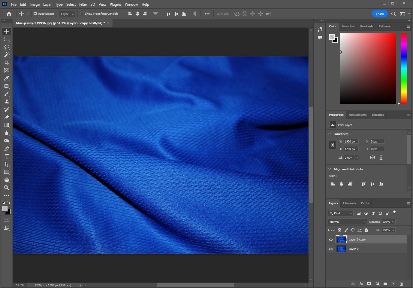 포토샵에서 레이어 복사 한 사진