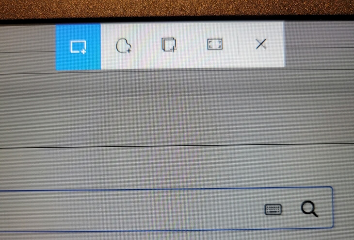 윈도우10-캡쳐-단축키-window+shirf+s-누르면-나오는-화면