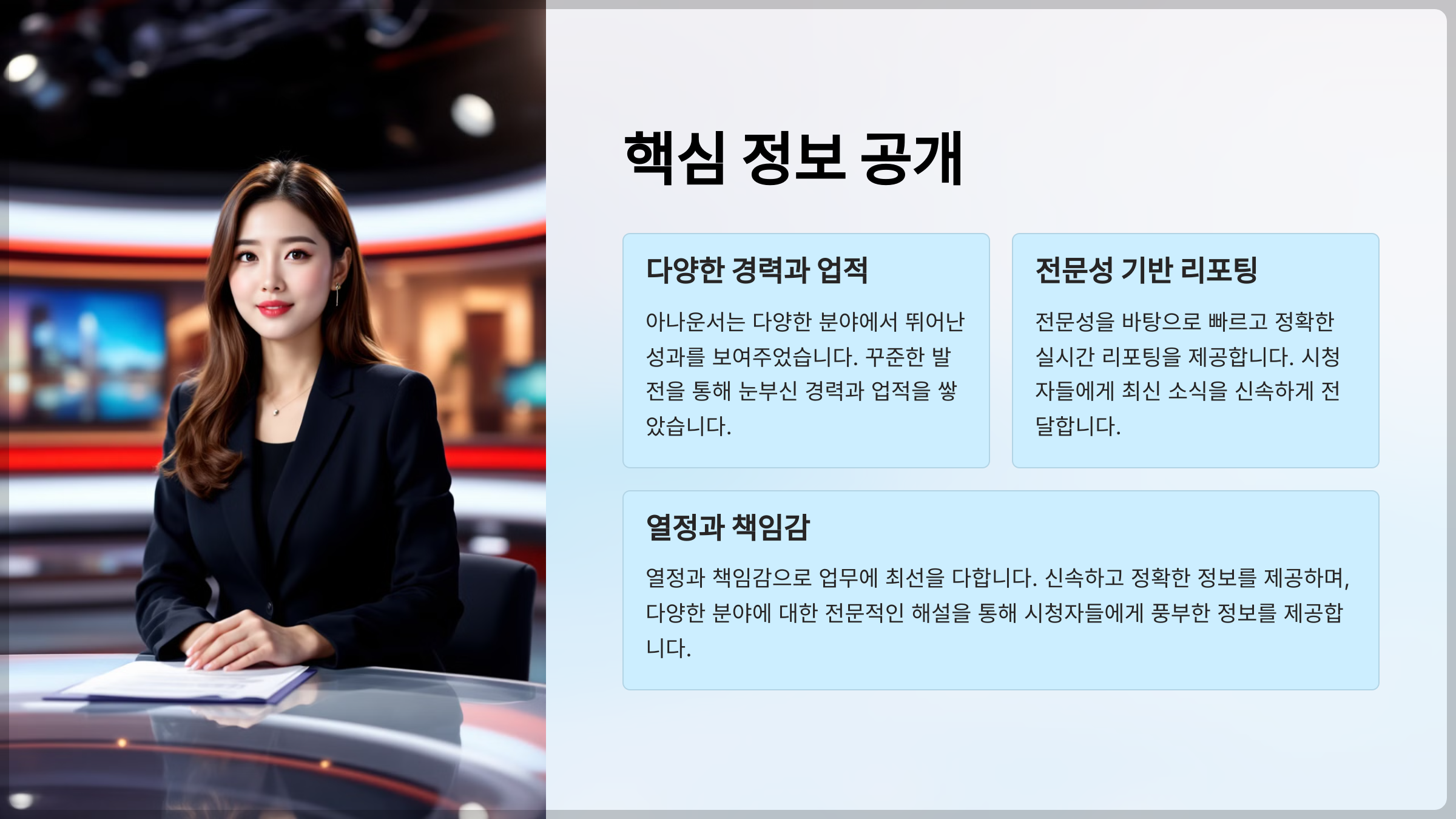 MBC 뉴스 특보 아나운서: 주요 업적 소개