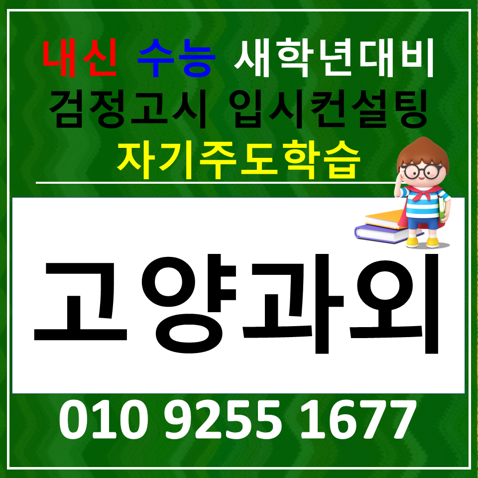  고양 일산 고등 수학과외 일산동 영어과외 정시대비 국어 학습전략