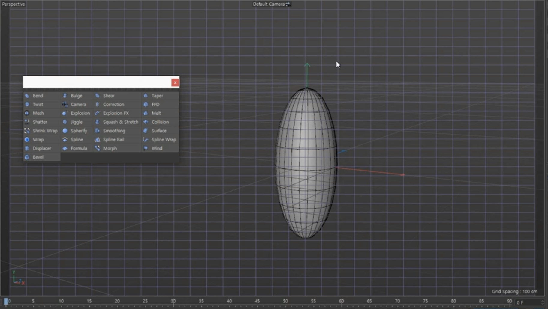 화면에 격자가 생겼다