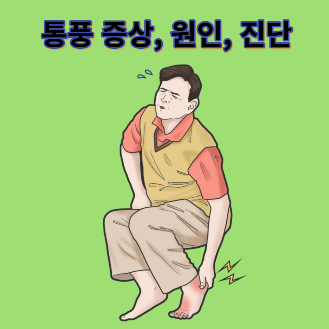 통풍 증상 대표 그림 사진