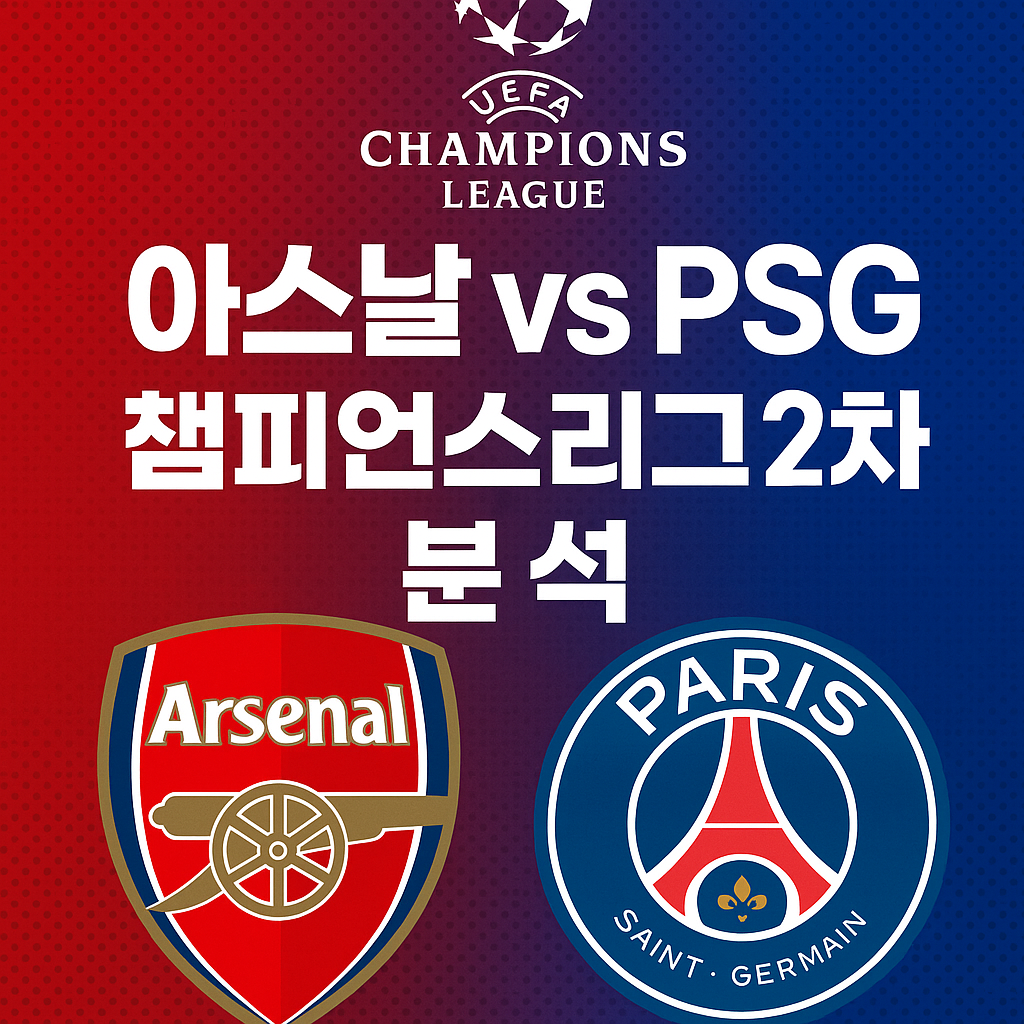 아스날 vs PSG 챔피언스리그 2차전