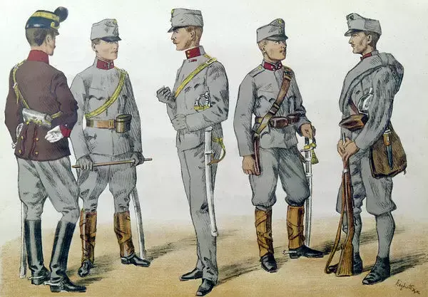 오스트리아-헝가리군 일본보병 군복