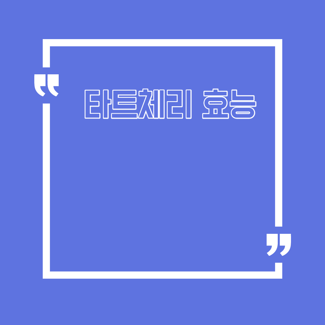  타트체리 효능