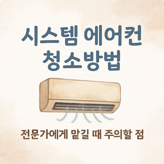 시스템에어컨 청소 방법