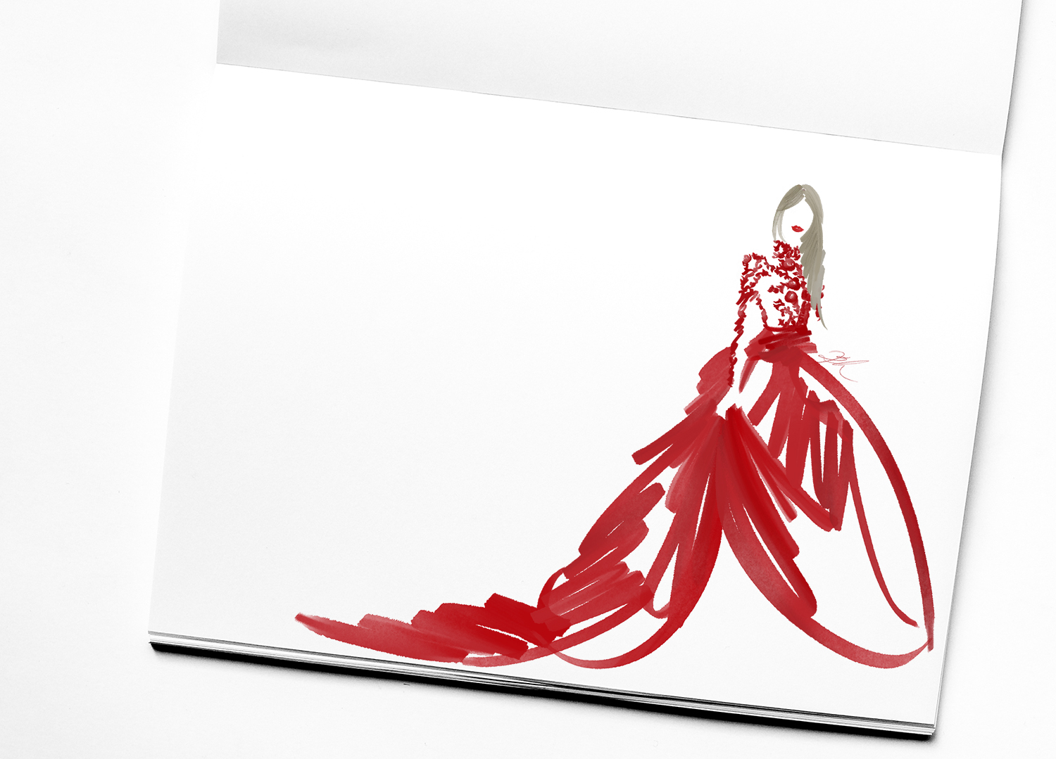 Red Couture Dress