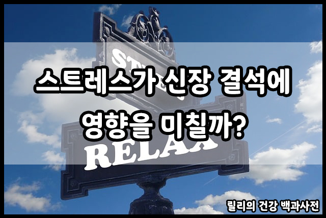  스트레스가 신장 결석의 원인이 될 수 있을까?