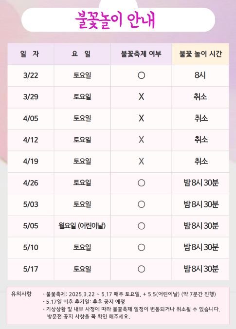 2025 피나클랜드 봄꽃축제