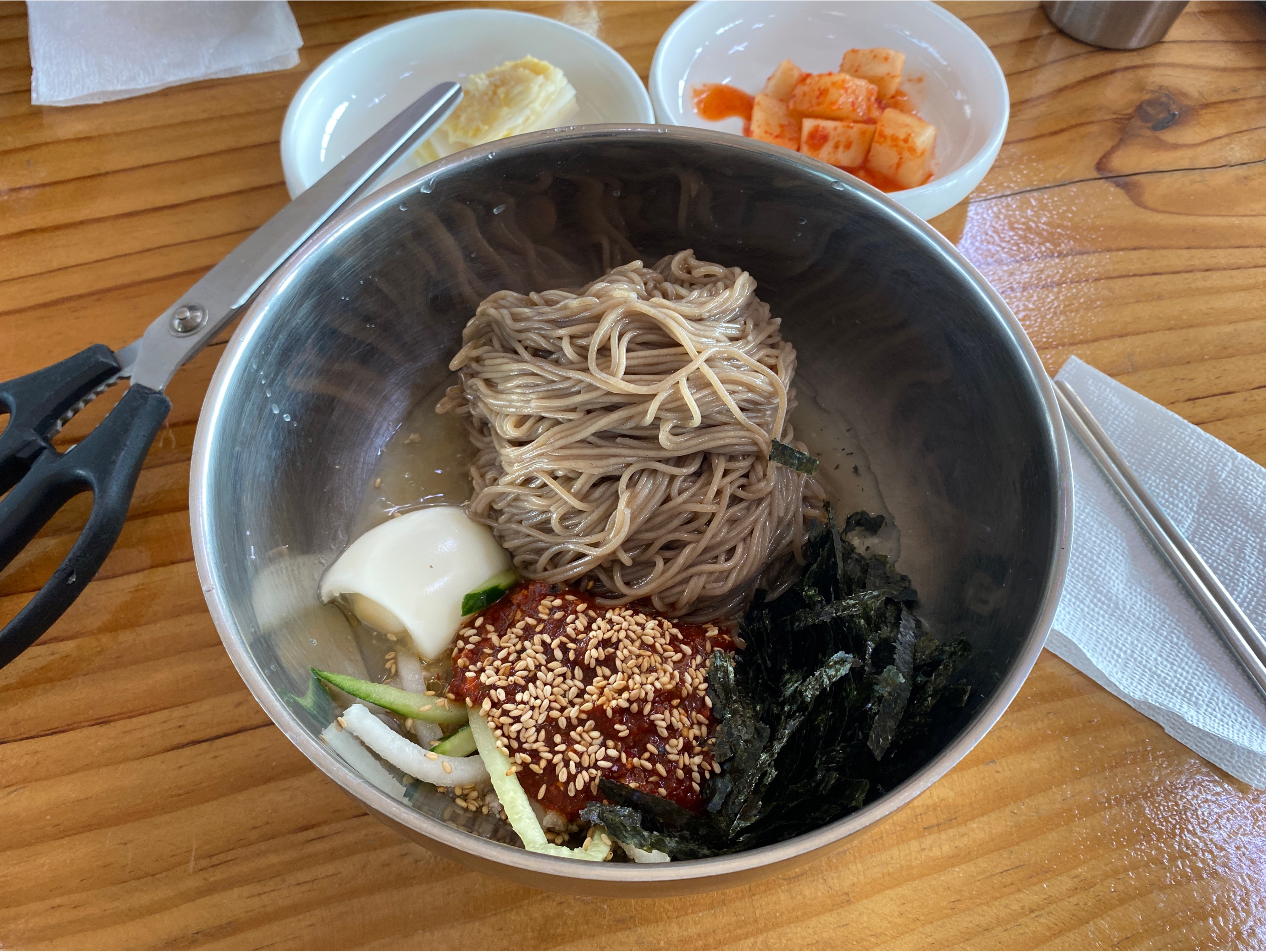  화성 양감 맛집 메밀꽃천서리막국수 한그릇 해요.